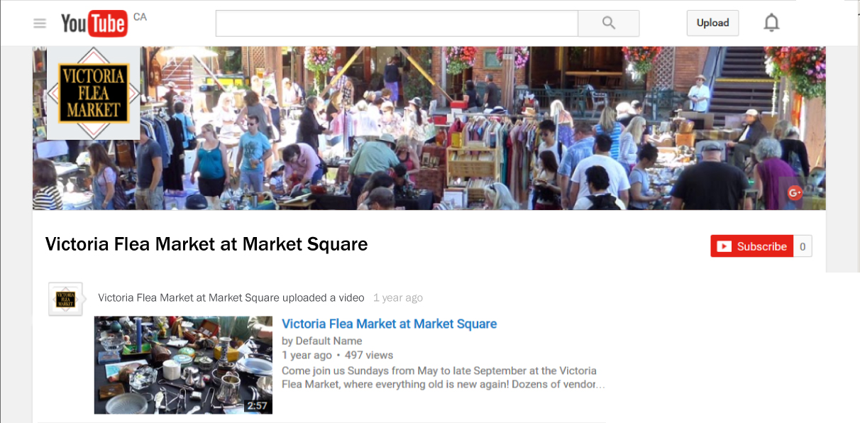 Video Promoting Victoria BC Flea Market